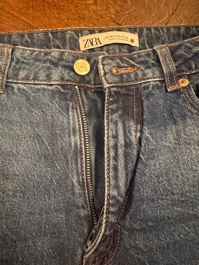 ZARA Women’s Dark Blue Straight Jeans
